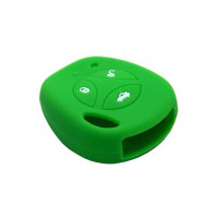 Силиконовый зеленый чехол на штатный ключ для Гранта, Гранта FL до 2019 года и с 2023 года, Калина, Калина 2, Приора, Датсун