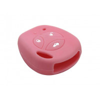 Силиконовый розовый чехол на штатный ключ для Гранта, Гранта FL до 20219 и с 2023 года, Калина, Калина 2, Приора, Датсун