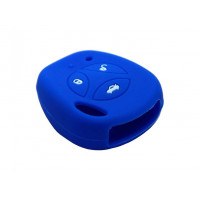 Силиконовый синий чехол на штатный ключ для Гранта, Гранта FL до 20219 и с 2023 года, Калина, Калина 2, Приора, Датсун