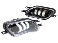 Диодные ПТФ Sal-Man 50W 6000К 3 линзы для Daewoo Nexia 1995-2008 года