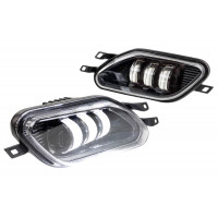 Диодные ПТФ Sal-Man 50W 6000К 3 линзы для Daewoo Nexia 1995-2008 года