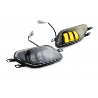 Диодные двухцветные ПТФ Sal-Man 50W (бело-синий 6000К и желтый 3000К) 3 линзы для Daewoo Nexia 1995-2008 года Диодные двухцветные ПТФ Sal-Man 50W (бело-синий 6000К и желтый 3000К) 3 линзы для Daewoo Nexia 1995-2008 года