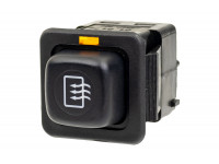 Выключатель кнопка обогрева заднего стекла АВАР с оранжевой индикацией и фиксацией для ВАЗ 2108-21099