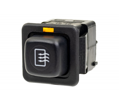 Выключатель кнопка обогрева заднего стекла АВАР с оранжевой индикацией и фиксацией для ВАЗ 2108-21099