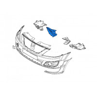 Правый щиток переднего бампера воздухонаправляющий для Ларгус Правый щиток переднего бампера воздухонаправляющий для Ларгус