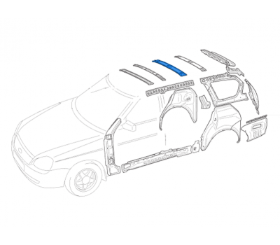 Поперечина крыши задняя для Приора универсал