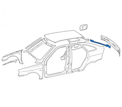 Усилитель заднего крыла правый (ручеек) для Приора хэтчбек