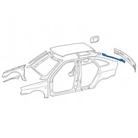 Левый усилитель заднего крыла (ручеек) для Приора хэтчбек Левый усилитель заднего крыла (ручеек) для Приора хэтчбек