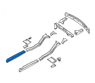 Лонжерон пола правый (продольный) для Шевроле Нива