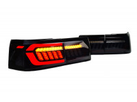 Задние диодные фонари черные в стиле Ауди RS для ВАЗ 2110
