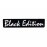 Черная глянцевая эмблема (шильдик) Black Edition на скотче