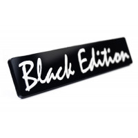 Черная глянцевая эмблема (шильдик) Black Edition на скотче Черная глянцевая эмблема (шильдик) Black Edition на скотче