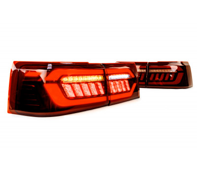 Фонари красные светодиодные в стиле Ауди RS для ВАЗ 2110 