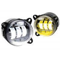 Диодные двухцветные ПТФ Sal-Man 50W 3 линзы (бело-синий 6000К и желтый 3000К) для Volkswagen, Skoda