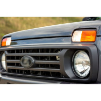 Решетка радиатора в стиле Урбан с местом под шильдик нового образца для Лада 4х4, Нива Легенд