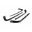 Комплект черных лаковых накладок Антихром на молдинги Иксы в передний бампер для Веста Кросс, Веста SW Кросс