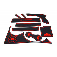 Комплект противоскользящих ковриков Off-Road Pioneer с красной окантовкой для Шевроле Нива, Лада Нива Тревел Комплект противоскользящих ковриков Off-Road Pioneer с красной окантовкой для Шевроле Нива, Лада Нива Тревел