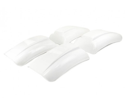 Комплект белых пластиковых брызговиков ЯрПласт на Пикап ВИС 2345, 2346, 2347 Комплект белых пластиковых брызговиков ЯрПласт на Пикап ВИС 2345, 2346, 2347