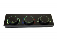 Тюнинг-панель блока управления отопителем с зеленой диодной подсветкой для ВАЗ 2110-2112 с европанелью