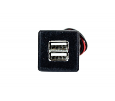 USB розетка на 2 слота вместо заглушки кнопки для ВАЗ 2110, 2111, 2112