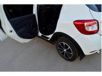Накладки в проемы задних дверей КАРТ RS NEW для Рено Сандеро с 2015 года