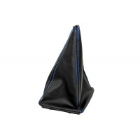 Кожух КПП из экокожи с синей строчкой для Приора Кожух КПП из экокожи с синей строчкой для Приора