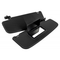 Черные козырьки противосолнечные с зеркалом со шторкой для Гранта, Гранта FL, Калина, Калина 2, Датсун Черные козырьки противосолнечные с зеркалом со шторкой для Гранта, Гранта FL, Калина, Калина 2, Датсун