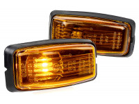 Комплект оригинальных оранжевых указателей поворота на крылья для ВАЗ 2113-2115, Шевроле Нива