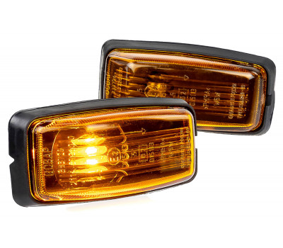 Комплект оригинальных оранжевых указателей поворота на крылья для ВАЗ 2113-2115, Шевроле Нива