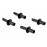 Черные клипсы крепления внешних пластиковых порогов (4шт) для ВАЗ 2110, 2112