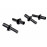 Черные клипсы крепления внешних пластиковых порогов и накладок арок (18шт) для Ларгус Кросс, Ларгус FL Кросс