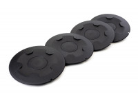 Черные колпаки Мини на штампованные диски (разболтовка 4х98) для Гранта, Гранта FL, Калина, Калина 2, Приора, Датсун