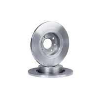 Невентилируемые передние тормозные диски АТС-STANDART без насечек и перфорации для Renault Logan, Logan 2, Sandero, Twingo