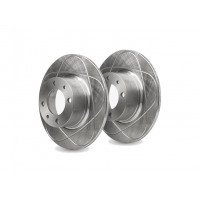 Невентилируемые передние тормозные диски HOFER R13 с насечками Эллипс (без перфорации) для ВАЗ 2101-2107