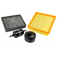 Комплект фильтров ТО с салонным угольным фильтром для инжекторных ВАЗ 2110-2112, Приора без кондиционера, ВАЗ 2108-21099, 2113-2115 с адаптером салонного фильтра