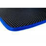 Салонные резиновые ковры Rezkon в стиле EVA с ячейками Соты и синим кантом для Калина