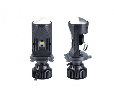 Комплект светодиодных ламп головного света MINI линза M5-H4 12-30v для Ларгус, Гранта, ВАЗ 2113-2115, 2108-21099, 2101-2107, Лада 4х4 (Нива)