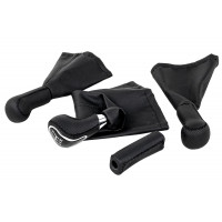 Полный комплект ручек КПП, раздатки и ручного тормоза в стиле Весты с черной строчкой и вставкой хром для Лада 4х4, Нива Легенд Полный комплект ручек КПП, раздатки и ручного тормоза в стиле Весты с черной строчкой и вставкой хром для Лада 4х4, Нива Легенд