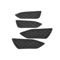 Вставки на основе экокожа с черной строчкой горизонтальный Ромб в дверные карты для Веста