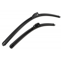 Бескаркасные щетки стеклоочистителя Деталиус 600 и 450мм с адаптером типа Крючок для Веста, Chevrolet, Hyundai, KIA, Renault Duster, Subaru Forester