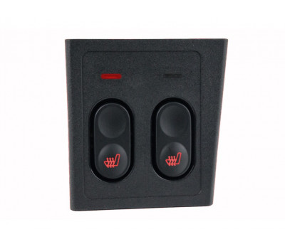 Пересвеченный в красный блок управления подогревом сидений с индикацией для Приора