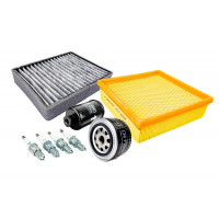 Комплект фильтров ТО (фильтры, свечи зажигания) инжекторного двигателя 1.5 л с угольным фильтром для 8-клапанных ВАЗ 2113-2115, 2108-21099