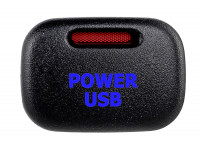 Пересвеченная кнопка Power USB с индикацией для Калина, ВАЗ 2113-2115, Нива Тревел, Шевроле Нива