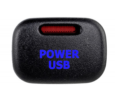 Пересвеченная кнопка Power USB с индикацией для Калина, ВАЗ 2113-2115, Нива Тревел, Шевроле Нива