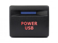 Пересвеченная кнопка Power USB с индикацией для Приора, Калина 2, Гранта, Гранта FL, Нива Легенд