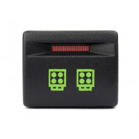 Пересвеченная кнопка парной двойной LED балки с индикацией для Приора, Калина 2, Гранта, Гранта FL, Нива Легенд Пересвеченная кнопка парной двойной LED балки с индикацией для Приора, Калина 2, Гранта, Гранта FL, Нива Легенд