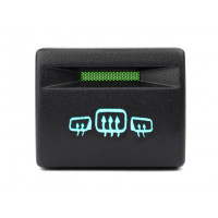 Пересвеченная кнопка обогрева заднего стекла и наружных зеркал с индикацией для Приора, Калина 2, Гранта, Гранта FL, Нива Легенд Пересвеченная кнопка обогрева заднего стекла и наружных зеркал с индикацией для Приора, Калина 2, Гранта, Гранта FL, Нива Легенд