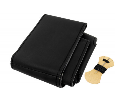 Кожаная оплетка руля Sal-Man анатомической формы с черной строчкой для ВАЗ 2105, 2106, 2107, Нива 4х4