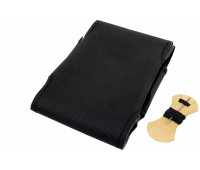 Кожаная оплетка руля Sal-Man анатомической формы с черной строчкой для Лада 4х4 (Нива) Урбан Кожаная оплетка руля Sal-Man анатомической формы с черной строчкой для Лада 4х4 (Нива) Урбан