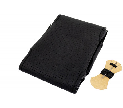 Кожаная оплетка руля Sal-Man анатомической формы с черной строчкой для Лада 4х4 (Нива) Урбан Кожаная оплетка руля Sal-Man анатомической формы с черной строчкой для Лада 4х4 (Нива) Урбан